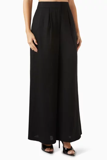 Wide-leg Pants in Linen