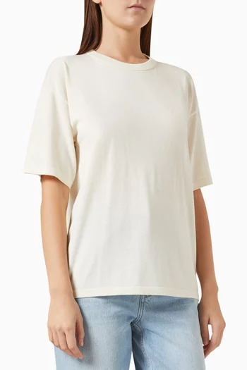 Oversized T-shirt in Silk-cotton