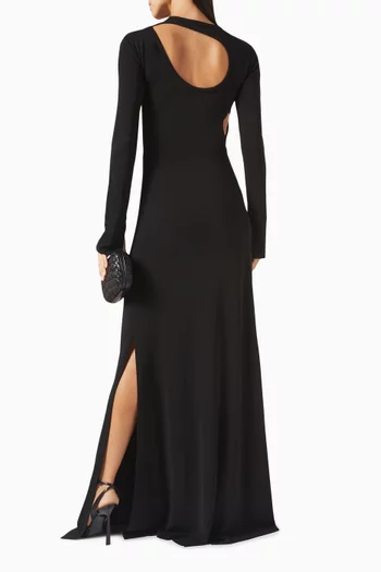 Cutout Maxi Dress in Jersey