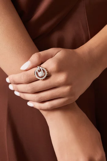 Empire Diamond Ring in 18kt Rose & White Gold