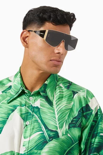 Rectangle Sunglasses in Metal