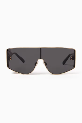 Rectangle Sunglasses in Metal