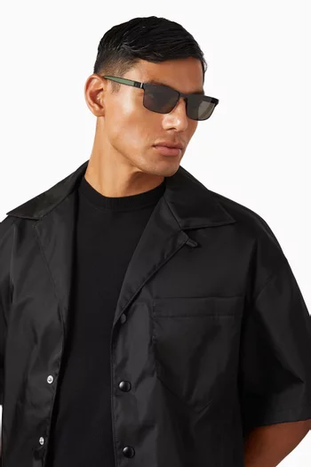 Rectangle Sunglasses in Metal