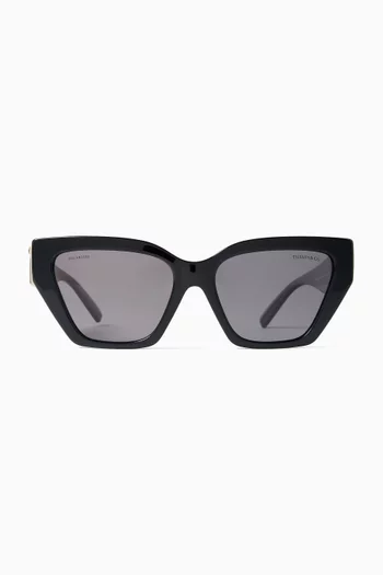 Cat-eye Sunglasses in Acetate