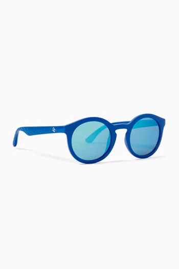 Gamers Round Sunglasses in Acetate