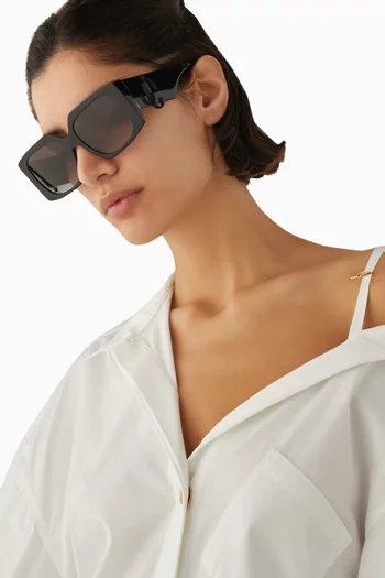 JC Logo Sunglasses in Acetate