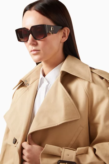 JC Logo Sunglasses in Acetate