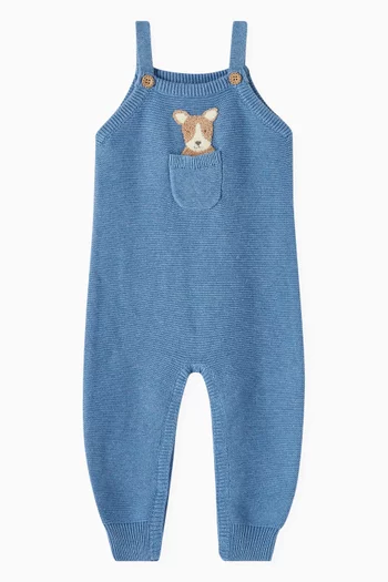 Doggy Overalls in Cotton-knit