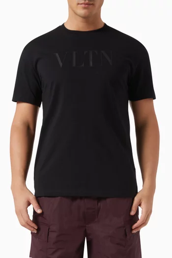 Valentino Garavani Logo T-shirt in Cotton Jersey