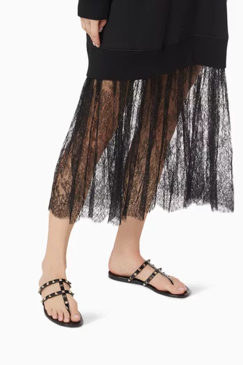 Valentino Garavani Rockstud Slides in Rubber