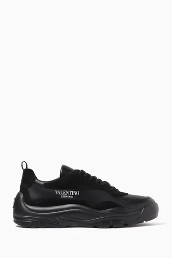 Valentino Garavani Gumboy Sneakers in Calfskin & Suede