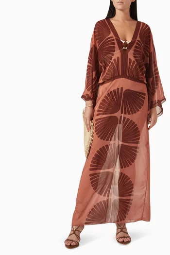 Spiritual Healers Maxi Dress in Georgette