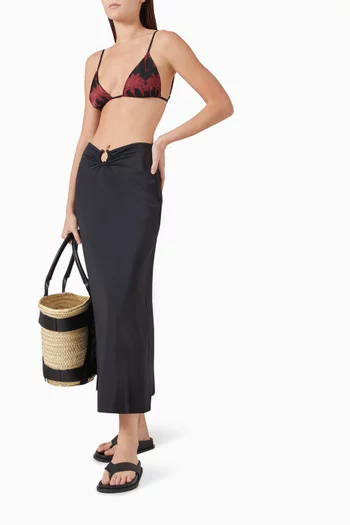 Humisha Midi Skirt in Lycra