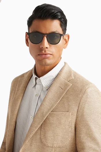 Round Sunglasses in Acetate