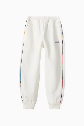 Onde Print Sweatpants in Cotton Jersey