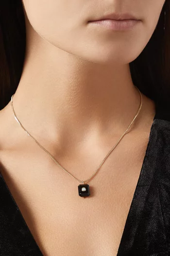 Anton N°1 Onyx Necklace in 9kt Yellow Gold