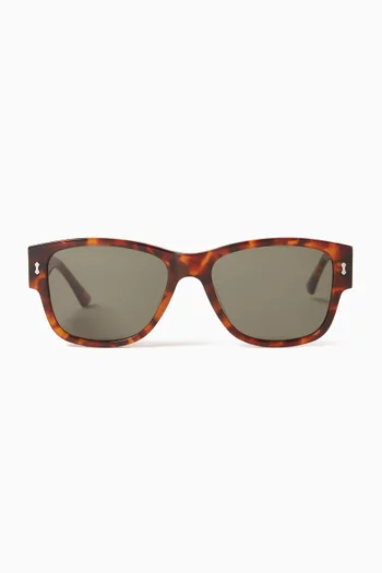 Flash Square Sunglasses in Recycled Acetate
