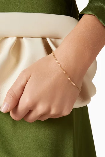 Aida Paperclip Bracelet in 18kt Gold
