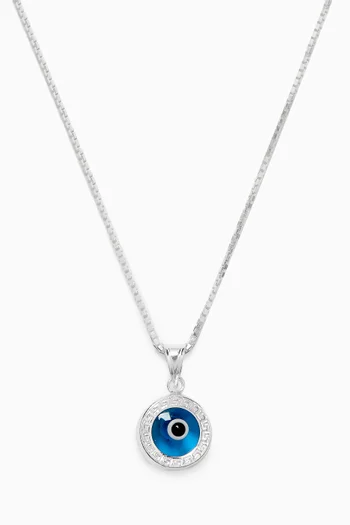 Azure Amulet Pendant Necklace in Sterling Silver
