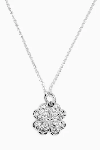 Cara Clover Pendant Necklace in Sterling Silver