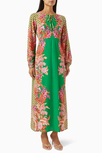 Charlie Floral-print Dress in Viscose-crepe