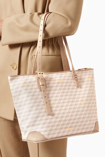 Daily Battle 27 Tote Bag in Canvas & Leather
