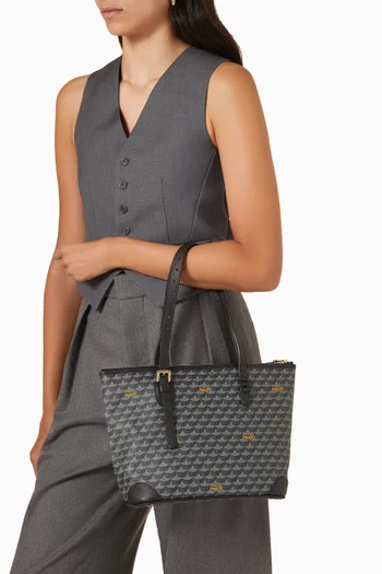 Daily Battle 27 Tote Bag in Canvas & Leather