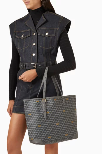 Daily Battle 35 Tote Bag in Canvas & Leather