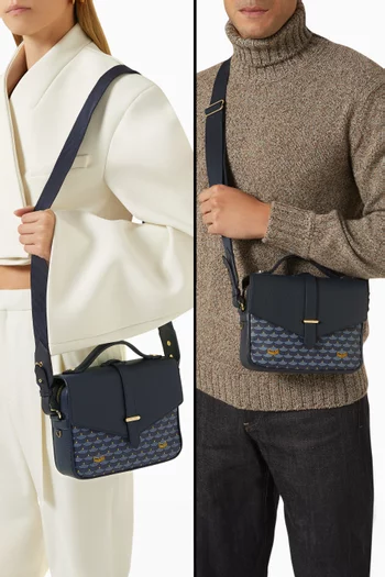Express 21 Crossbody Bag in Canvas & Leather