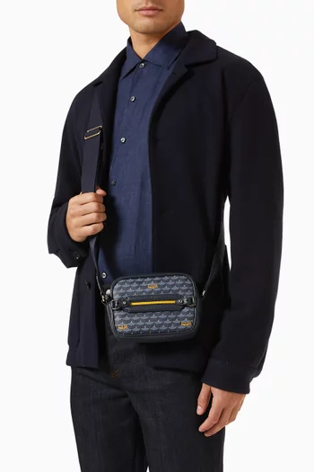 Hands on 17 Crossbody Bag in Canvas & Leather