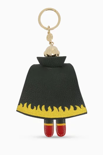 Arthur the Wrestler Keychain in Calf Leather