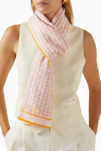 Scale Motif Sarong in Cotton & Silk