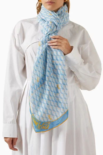 Scale Motif Sarong in Cotton & Silk