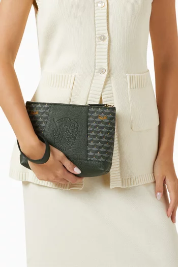 Carry On 21 Pouch in Canvas & Leather