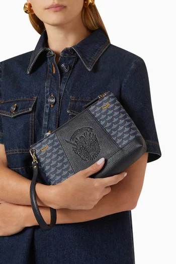 Carry On 21 Pouch in Canvas & Leather