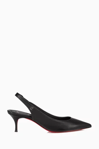 Sporty Kate 55 Slingback Pumps in Leather