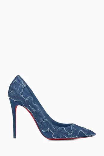 Kate 100 Pumps in Denim