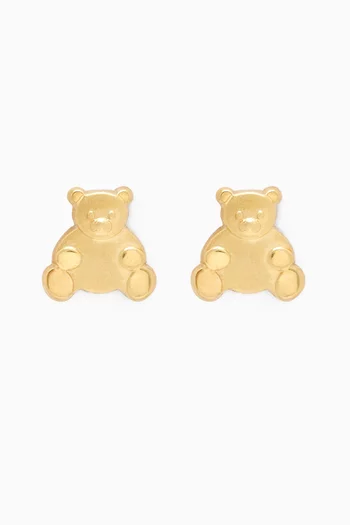 Teddy Stud Earrings in 18kt Gold