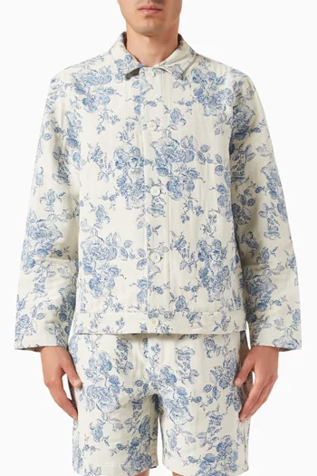 Iggy Floral Jacket in Cotton-blend