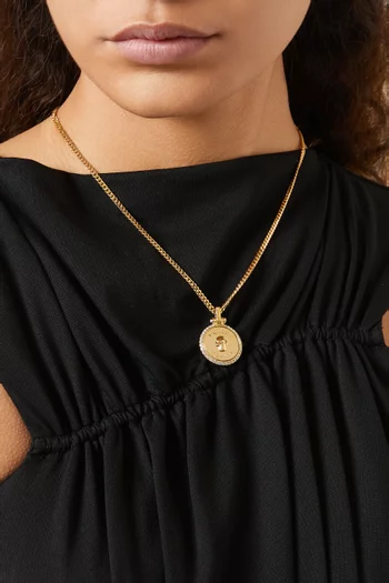 Sovereign Necklace in Brass