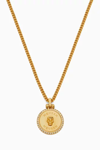 Sovereign Necklace in Brass