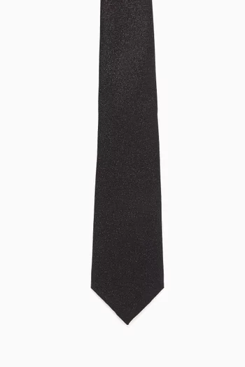 Woven Tie in Silk & Lurex