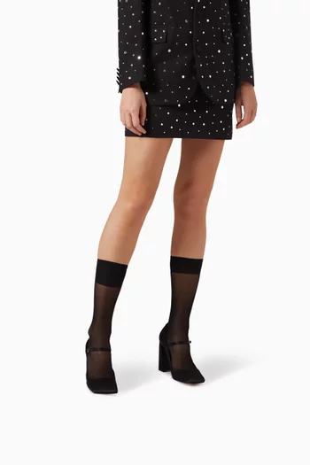 Charlotte 95 Pumps in Satin