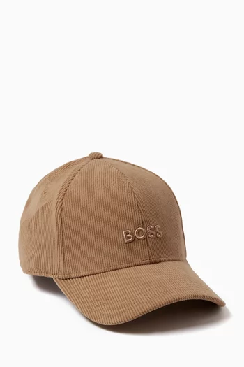 Logo-embroidered Cap in Baby-corduroy
