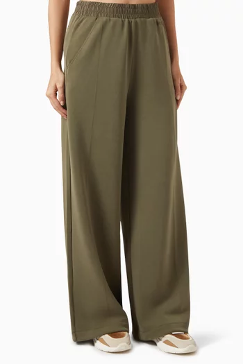 Wide-leg Pants in Stretch-fabric