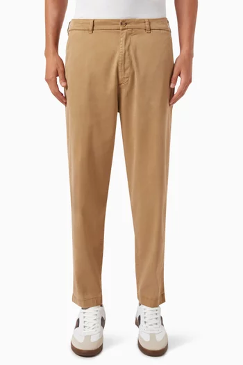 Tapered-fit Pants in Twill-stretch