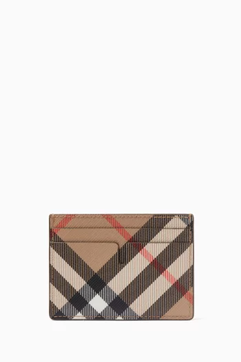 Ms Sandon Cardholder in Vintage Check Canvas