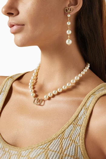 Valentino Garavani VLogo Signature Drop Earrings