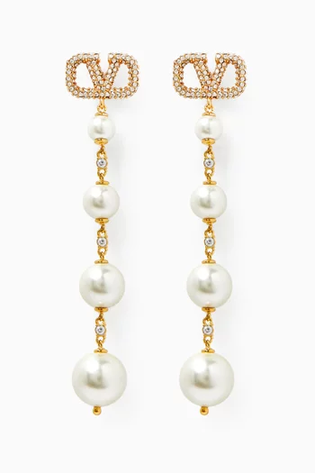 Valentino Garavani VLogo Signature Drop Earrings