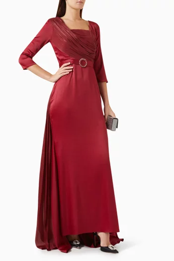 Draped Maxi Dress